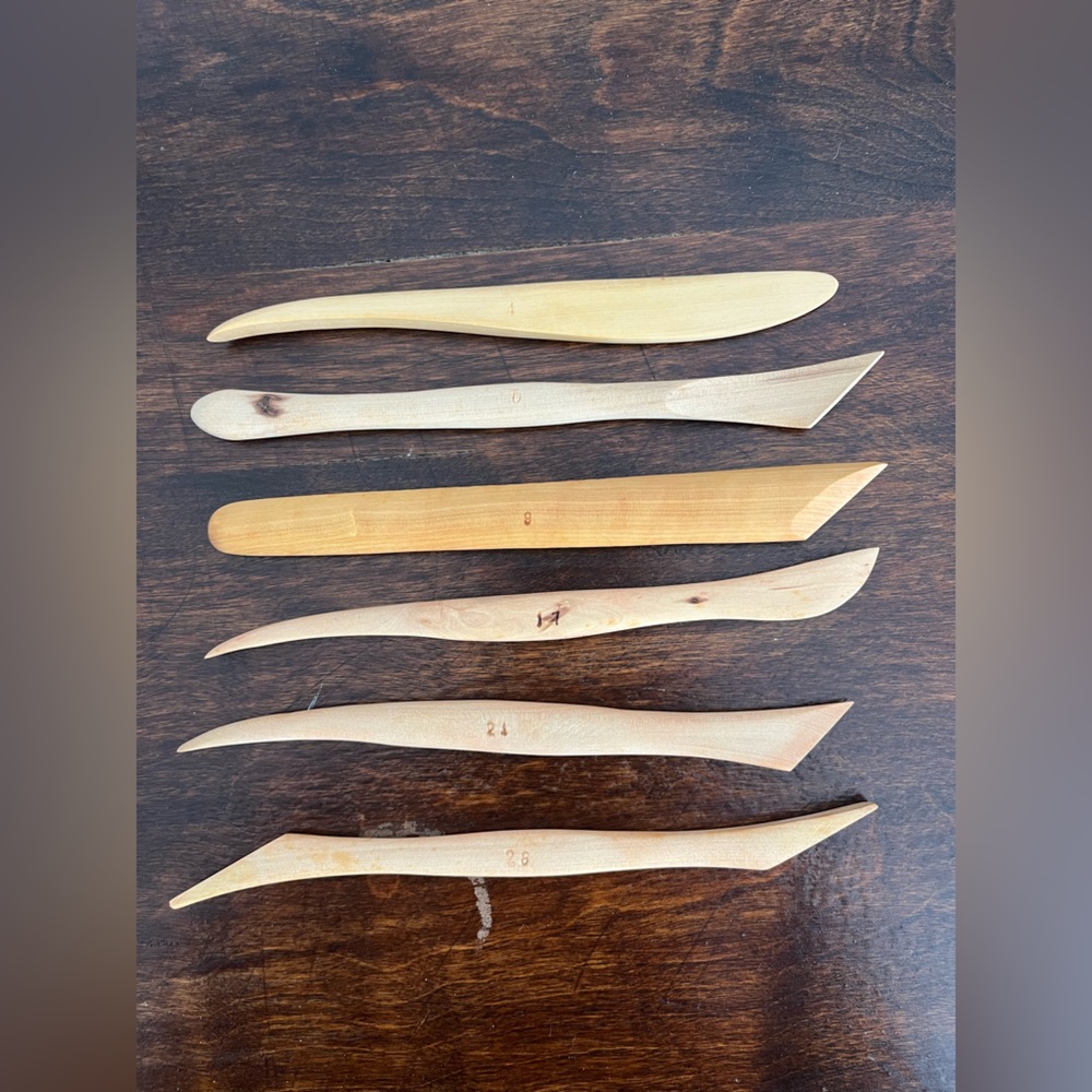 Free with any purchase - Wooden Clay Modeling Tools
